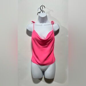 NBD Hot Pink Women's Cowl Neck Top Size XS